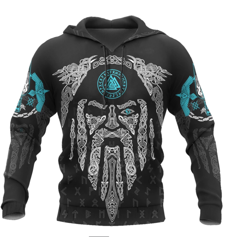 Wikinger-Tattoo-Stil Hoodie