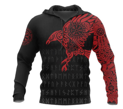 Viking God Printed Casual Pullover