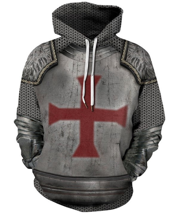 Viking God Printed Casual Pullover