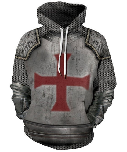 Viking God Printed Casual Pullover