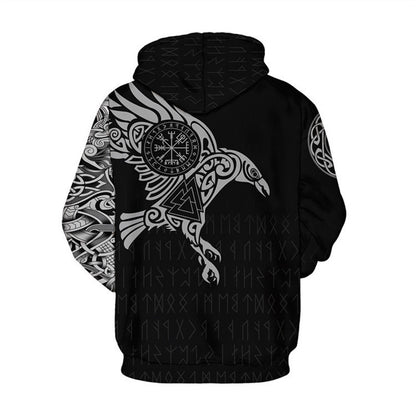 Viking God Printed Casual Pullover