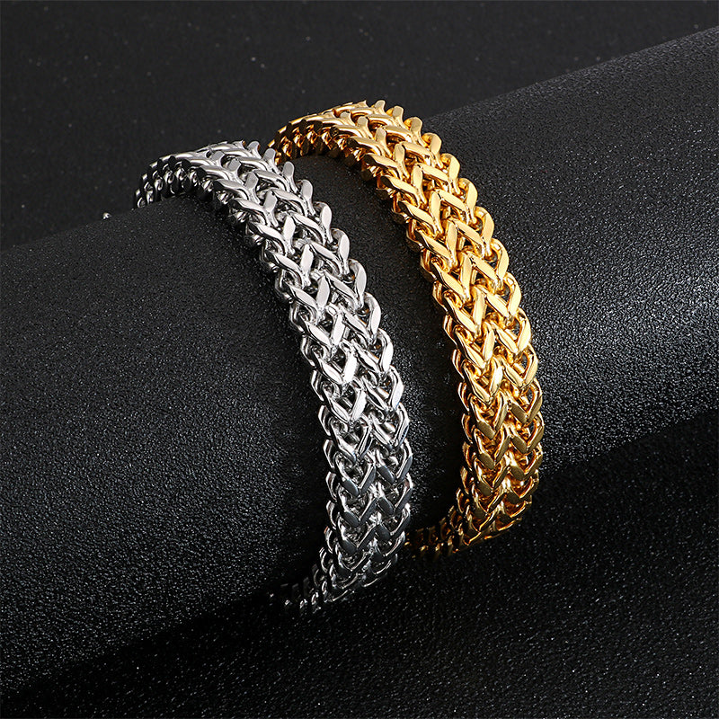 Rock Viking Wolf Charm Armband