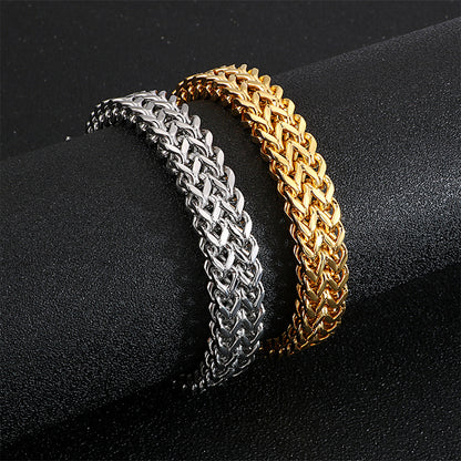 Rock Viking Wolf Charm Armband