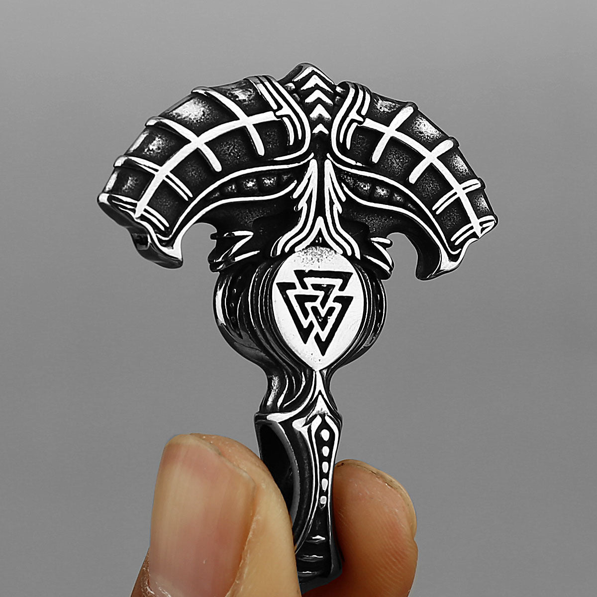 Vintage Viking Anker Rune Titan Stahl Anhänger