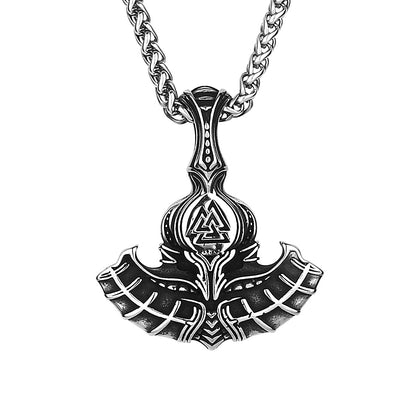 Vintage Viking Anker Rune Titan Stahl Anhänger